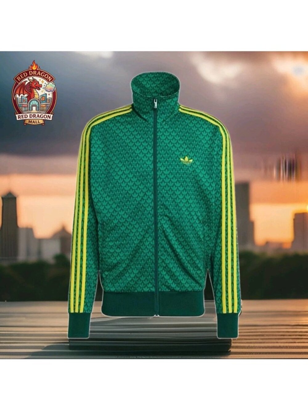 Adidas Originals Firebird Loose Monogram Track Top KD0382 - Men's Size XL